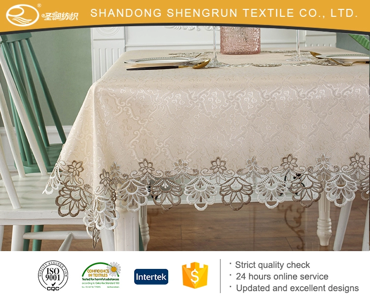 2020 Wholesale modern design bark satin slippery cloth tablecloth