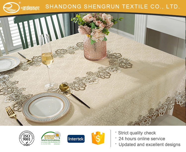 2020 Wholesale modern design bark satin slippery cloth tablecloth